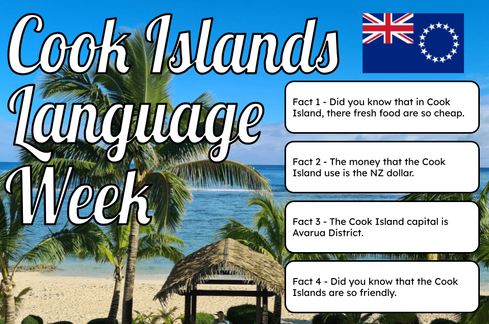 4 Facts: Cook Islands Language Week – Leata @ Pt England School